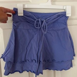 Light purple pleated skirt